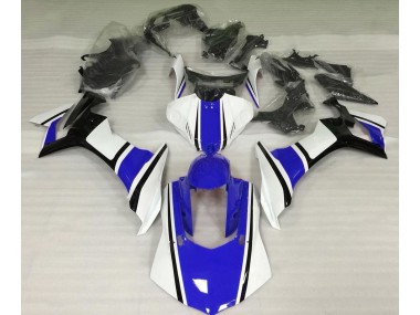 2015-2019 Gloss White Blue and Black Yamaha R1 Fairings