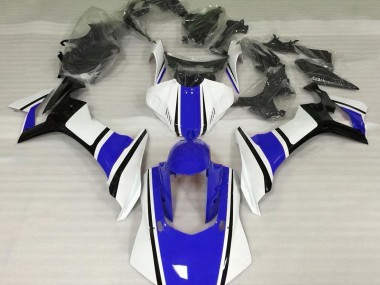 2015-2019 Gloss White Blue and Black Yamaha R1 Fairings