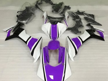 2015-2019 Gloss White Purple and Black Yamaha R1 Fairings