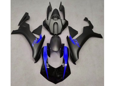 2015-2019 Matte Black & Blue Yamaha R1 Fairings