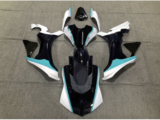 2015-2019 Sky Blue Black and White Yamaha R1 Fairings