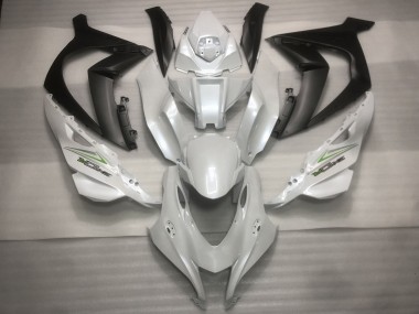 Best Aftermarket 2016-2019 Pearl white and Green Kawasaki ZX10R Fairings