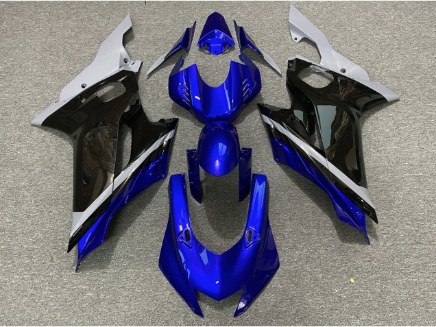 2017-2019 Cement Black and Blue Yamaha R6 Fairings 2017-2019 Cement Black and Blue Yamaha R6 Fairings