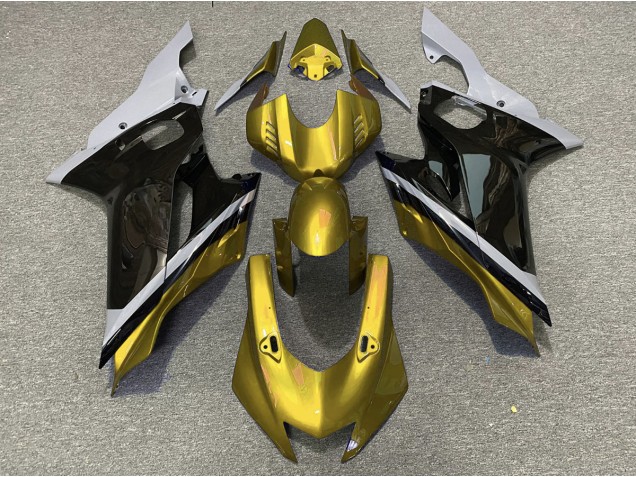2017-2019 Cement Black and Gold Yamaha R6 Fairings 2017-2019 Cement Black and Gold Yamaha R6 Fairings