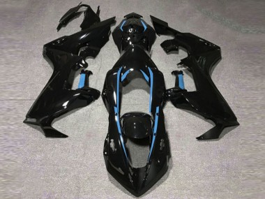 Best Aftermarket 2017-2019 Gloss Black & Light Blue Lining Honda CBR1000RR Fairings