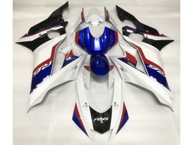 Best Aftermarket 2017-2019 Gloss White and Deep Blue Yamaha R6 Fairings