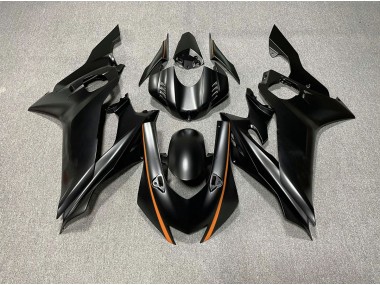 Best Aftermarket 2017-2019 Matte Black & Orange Accents Yamaha R6 Fairings