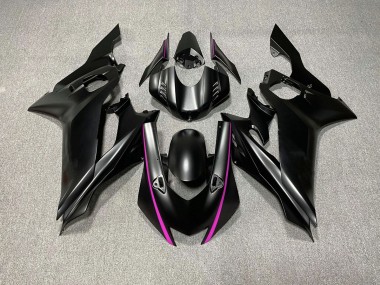 2017-2019 Matte Black & Pink Accents Yamaha R6 Fairings