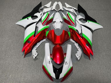 2017-2019 Red and Green Gloss Yamaha R6 Fairings