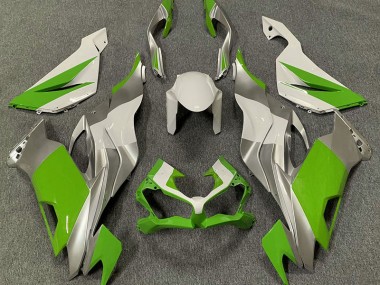 Best Aftermarket 2019-2020 Green White and Silver Kawasaki ZX6R Fairings