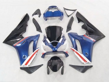 Best Aftermarket 2006-2008 Blue / Red and White Triumph Daytona 675 Fairings